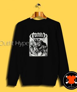 Conan Horseback Battle Black Sweatshirt