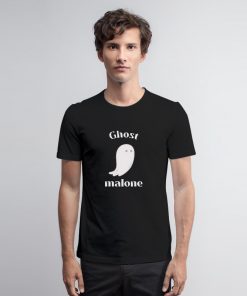 Cute Ghost Malone Curved T Shirt ed