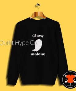 Cute Ghost Malone Curved Sweatshirt urved2