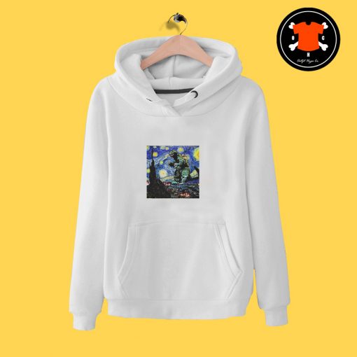 Godzilla Starry Night Van Gogh Hoodie n Gogh T Shirt 9