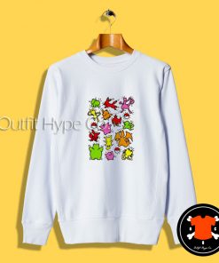 Haring Pokemon Graphic Sweatshirtn Painting2