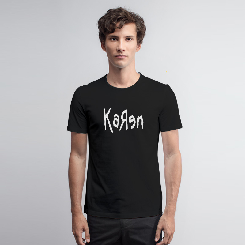 KoRn KaRen Logo Meme T Shirt - Outfithype.com