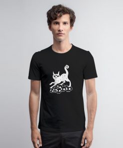 Magic Cat On Skulls T Shirt