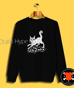 Magic Cat On Skulls Sweatshirt s2