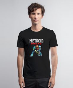 Metroid Dread Samus Crouched T Shirt amus Crouched Logo