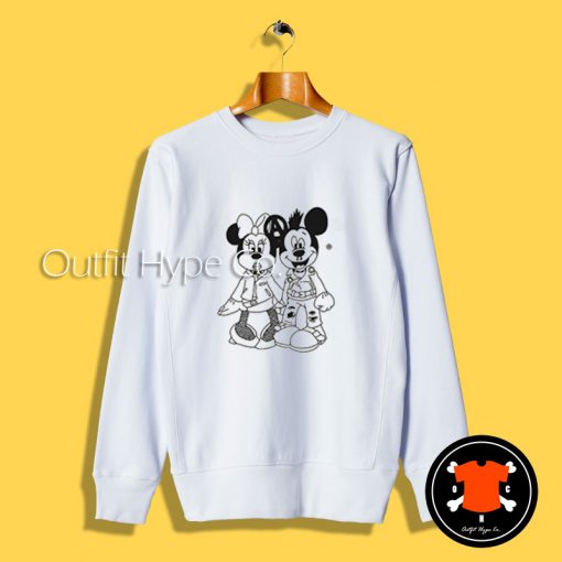 Minnie And Mickey Mouse Punk Sweatshirt