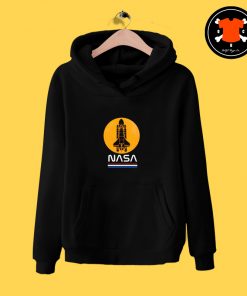 Nasa Rocket Retro Logo Hoodieogo3