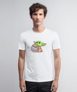 Baby Yoda Easter Bunny Egg T Shirt