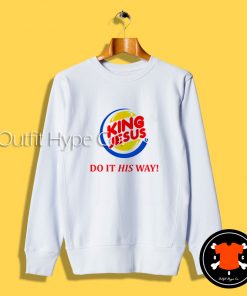 King Jesus Burger Logo Sweatshirt