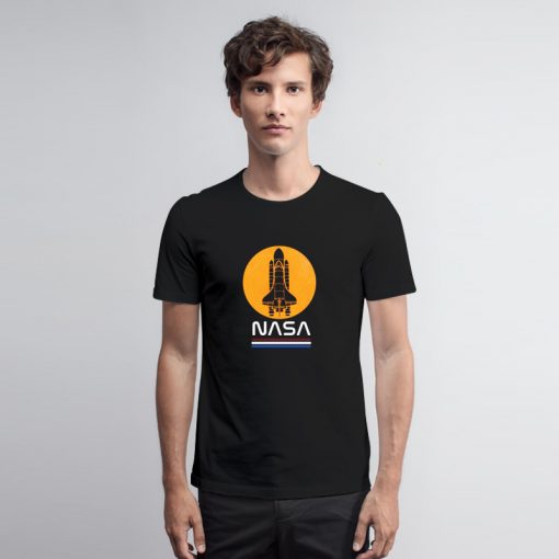 Nasa Retro Rocket Logo T Shirt