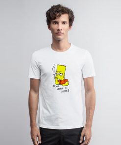 Real World Suck Bart Smoking T Shirt