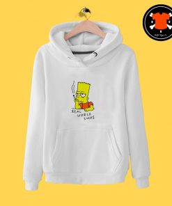 Real World Suck Bart Smoking Hoodie