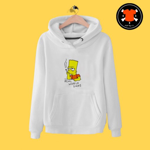 Real World Suck Bart Smoking Hoodie