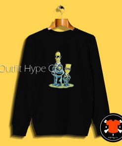 The Simpsons Men in Black Sweatshirt