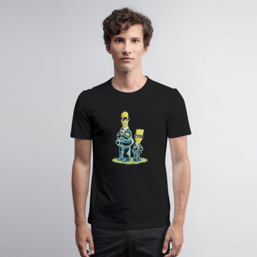 The Simpsons Men in Black T Shirt