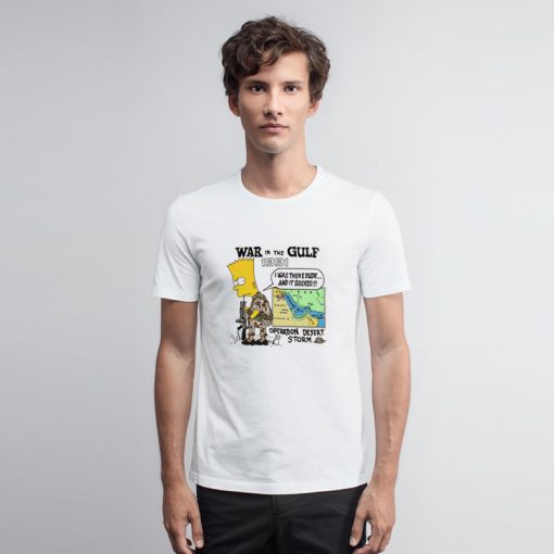 War In The Gulf Bart Simpson T Shirt