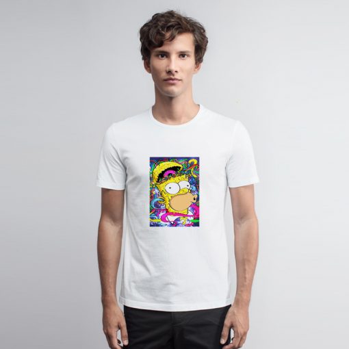 Crazy Homer Donut Head T Shirt