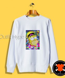 Crazy Homer Donut Head Sweatshirt