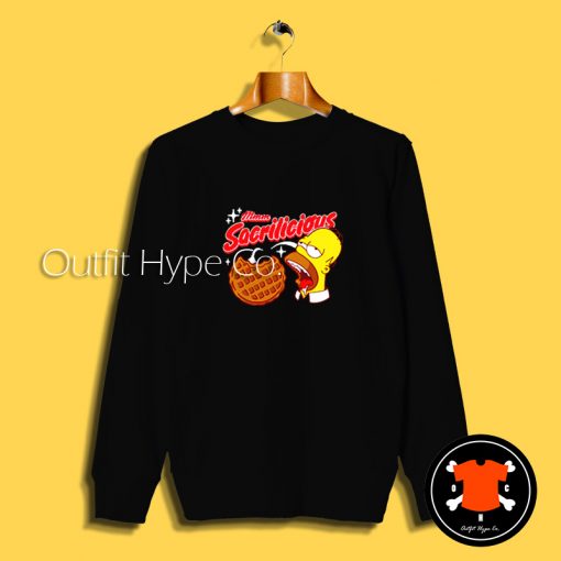 Funny Homer Simpson Sacrilicious Sweatshirt