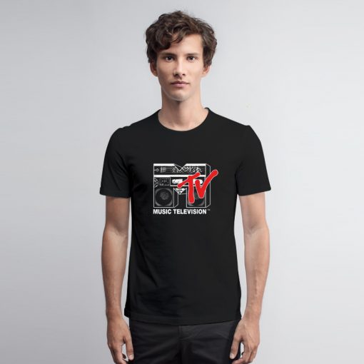 MTV Logo Red Boombox T Shirt