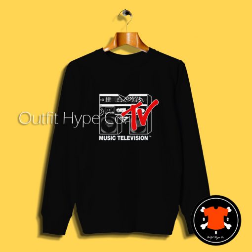 MTV Logo Red Boombox Sweatshirt