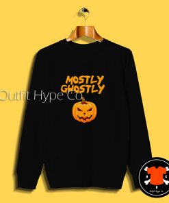 Mostly Ghostly Pumpkin Sweatshirt