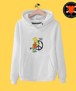 Peace Sign Bart Simpson Hoodie