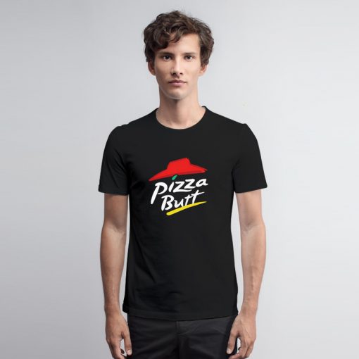 Pizza Butt Logo Parody T Shirt