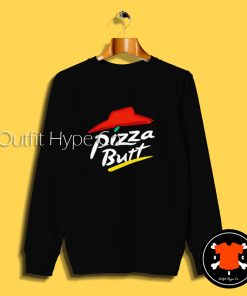 Pizza Butt Logo Parody Sweatshirt