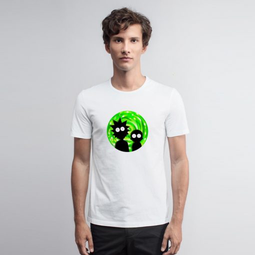 Rick And Morty Portal Silhouette T Shirt