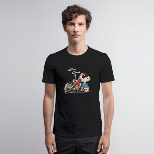 Snoopy Joe Cool Motorcycle T Shirt