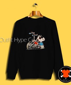 Snoopy Joe Cool Motorcycle Sweatshirt