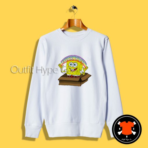 Spongebob Rainbow Fuck You Sweatshirt