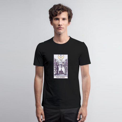 The Lovers Tarot Addams Family T Shirt