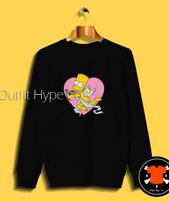 Bart Simpson Cupid Prankster Sweatshirt