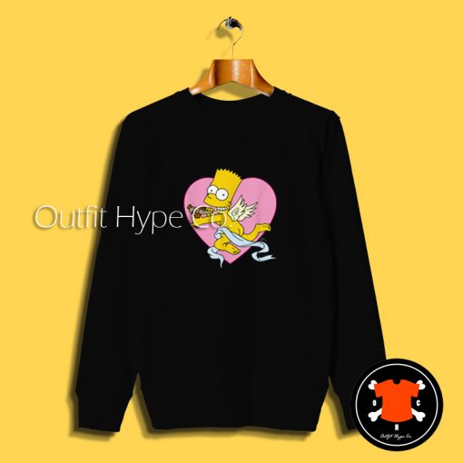 Bart Simpson Cupid Prankster Sweatshirt