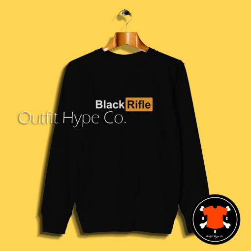 Black Rifle Prnhb Logo Parody Sweatshirt