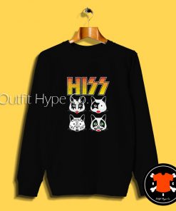 Hiss Kiss Cats Rock Band Sweatshirt