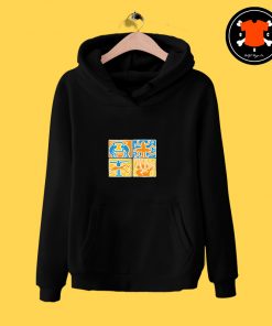 Keith Haring Blue Orange White Hoodie