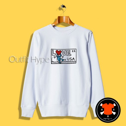 Keith Haring Love USA Sweatshirt