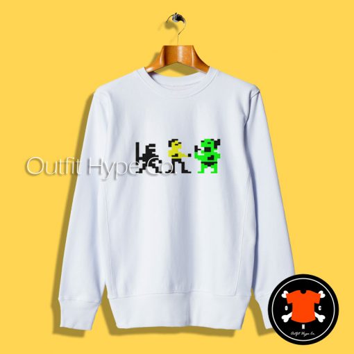 Pixel Bruce Lee Commodore 64 Sweatshirt