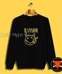 Ransom Nirvana Smiley logo Sweatshirt