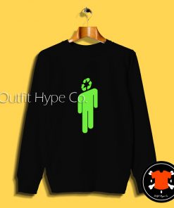 Billie Eilish Recycle Logo Parody Sweatshirt