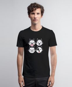 Felix The Cat Kiss Parody T Shirt