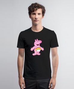 Pink Care Bear Peppa Pig T Shirt