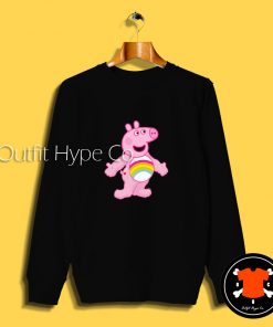 Pink Care Bear Peppa Pig Sweatshirt