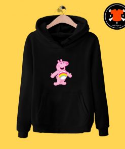 Pink Care Bear Peppa Pig Hoodie