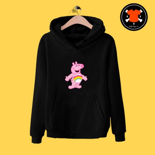 Pink Care Bear Peppa Pig Hoodie