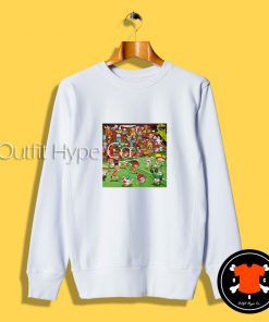 Ren And Stimpy Football Sweatshirt