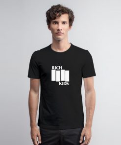 Rich Kids Black Flag Parody T Shirt